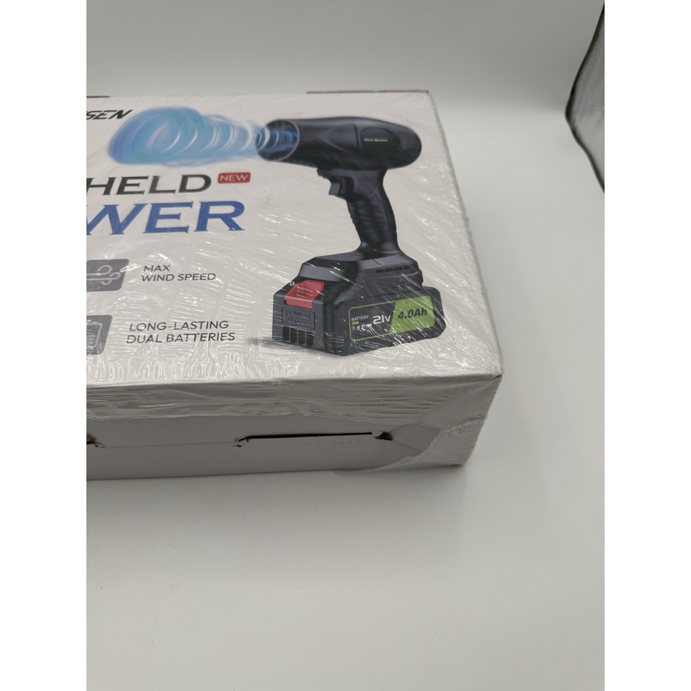 NEW VUQUESEN 21V Cordless Handheld Turbo Blower 2 Batteries Charger NIB - Picture 4 of 10